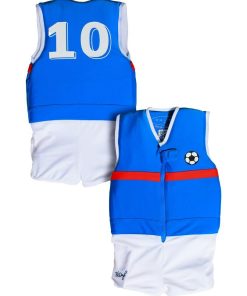 Maillot de Bain Sacha Enfant avec Flotteurs - Accessoire de Natation Garçon - Bleu