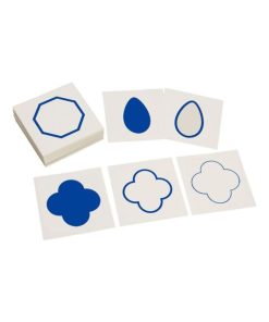 Cartes formes géométriques, lot complet - N/A