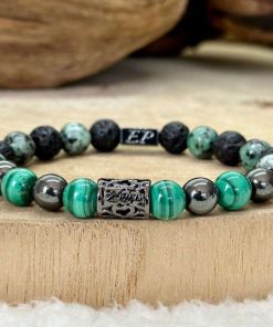 Bracelet zen en malachite - Vert