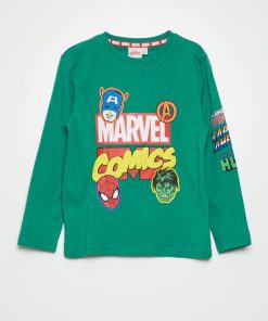 T-shirt en maille jersey 'Avengers' - Vert