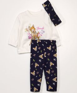 Sweat en molleton - Blanc/bleu