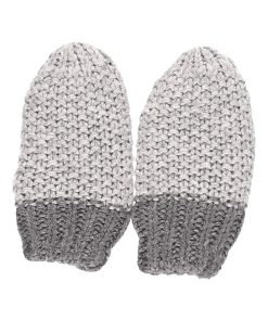 Moufles en tricot - Gris