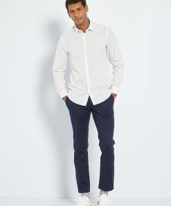 Pantalon chino regular L30 - bleu marine