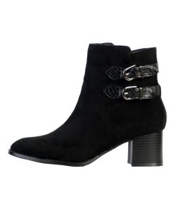 Bottines à Talon Cuir The Divine Factory - Noir