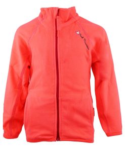 Blouson polaire fille FAFONE - Orange corail