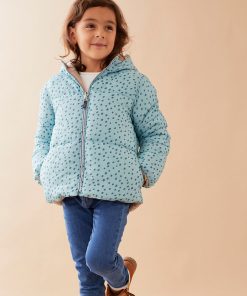 Manteau Réversible, Aqua/doré - Bleu