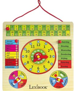 Bio Toys Calendrier En Bois Avec Horloge (néerlandais)– Jeu En Bois - N/A