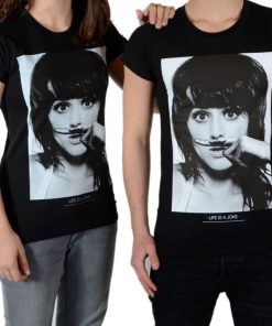 Tee Shirt Little Eleven Paris Perry SS Mixte - Noir
