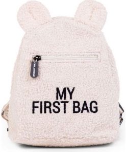 Sac à dos bébé My first bag Teddy écru (24 cm) - Ecru