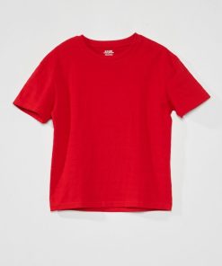 T-shirt en maille jersey fantaisie - Rouge