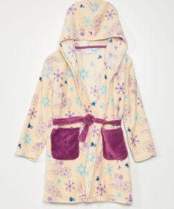 Peignoir en éponge 'Reine des neiges' - Rose