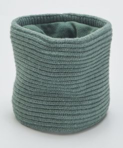 Snood en maille côtelée - Vert