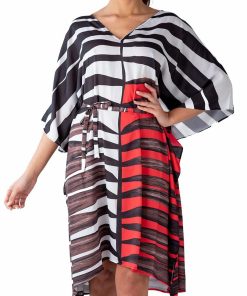 Kaftan de plage épaules dénudées Zaragosa - Noir