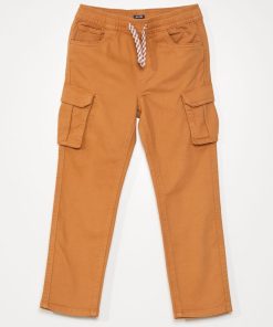 Pantalon avec poches sur les côtés - MARON