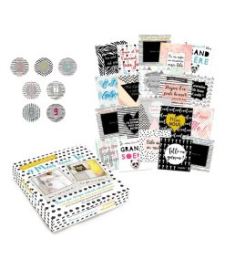 Cartes étapes grossesse, 9 mois avec toi - Multicolore