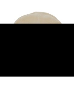 Bonnet en velours bio Sandshell (naissance) - Beige
