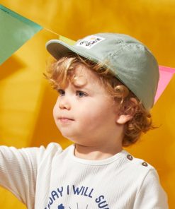 Casquette avec écusson - vert gris