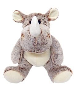 Peluche Bouillotte Rhino - Made in France - Gris