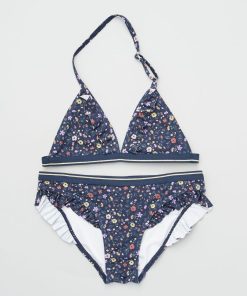 Maillot de bain imprimé - 2 pièces - BLEU