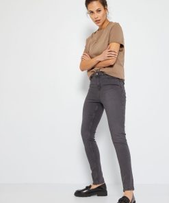Jean skinny push-up longueur US28 - Gris