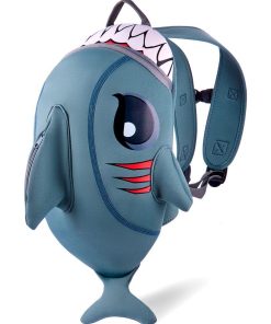 Sac à dos pour enfants | Requin Gris | Crazy Safety | Testé et certifié - Gris