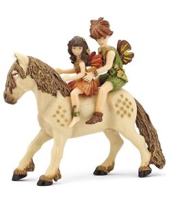 Figurine Contes et Légendes : Boîte présentoir 3 figurines : Poney et enfants elfes - N/A