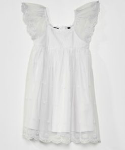 Robe de cérémonie en tulle - Blanc