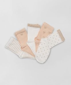 Lot de 5 paires de chaussettes hautes - rose
