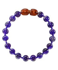 Bracelet Bébé - Pierres naturelles : Amethyste - Violet