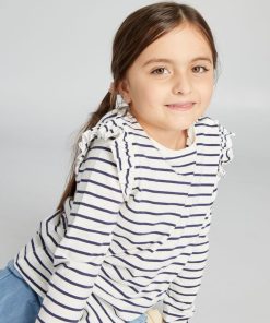 T-shirt en jersey imprimé - Facile à enfiler - Bleu/blanc