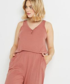 Bambi top coton - Rose