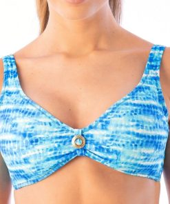 Haut de maillot de bain triangle Luisa - Bleu