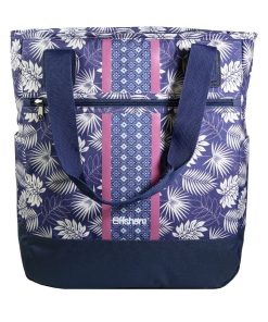 BAGTROTTER Sac 3 en 1 : sac à dos, sac shopping et yoga Offshore Bleu Fleurs - Bleu