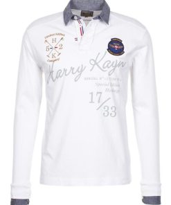 Polo manches longues garçon ECAZBI - Blanc