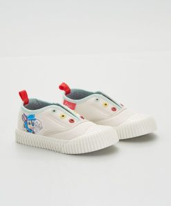 Baskets en toile - blanc