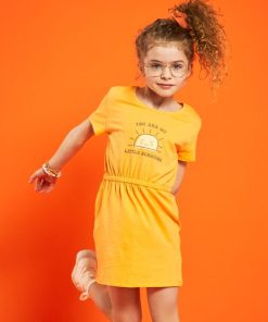 Robes en jersey avec imprimé - Lot de 2 - Orange