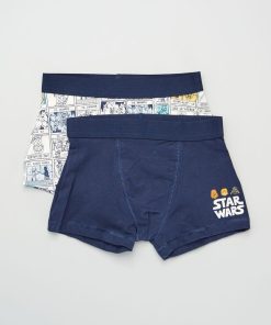 Lot de 2 boxers 'Star Wars' - Blanc/bleu