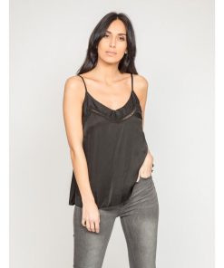 Caraco satin FIGARI - Noir