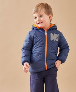 Veste reversible, orange/bleu - Bleu