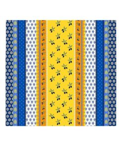 Nappe Toile cirée au mètre Provencale - Bleu