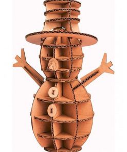 Maquette en carton theme bonhomme de neige - N/A