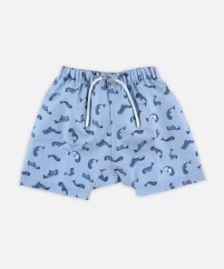 Short de bain double protection - Bleu
