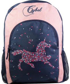 BAGTROTTER Sac à dos 37 cm avec poche Cybel Cheval Licorne Bleu - Bleu