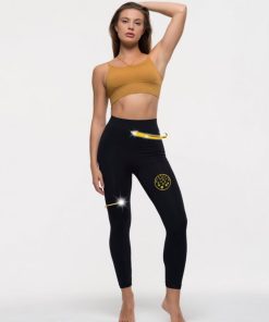 Legging + haut Femme sans coutures Fibre Emana Taille haute, Noah - Abricot