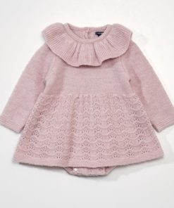 Robe body en maille tricot - Rose