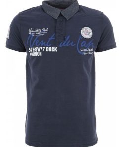Polo manches courtes garçon ECAZURO - Bleu