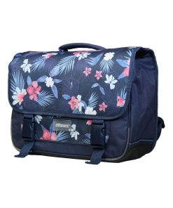 BAGTROTTER Cartable 38 cm Offshore Hibiscus Fleurs Bleu - Bleu