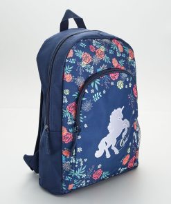 Sac à dos avec imprimé - bleu