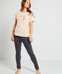 Tee-shirt en maille jersey - Rose