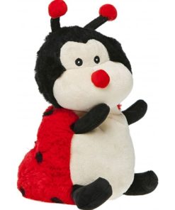 Peluche Bouillotte Coccinelle - Made in France - Rouge